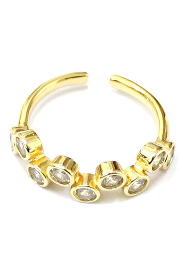 Crystal Bubbles Dainty Ring