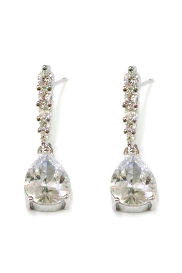 Teardrop Gem Dangle Earrings