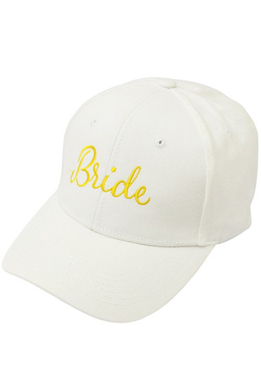Embroidered Bride Cap