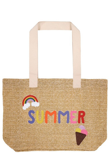 Summer Jute Tote Bag