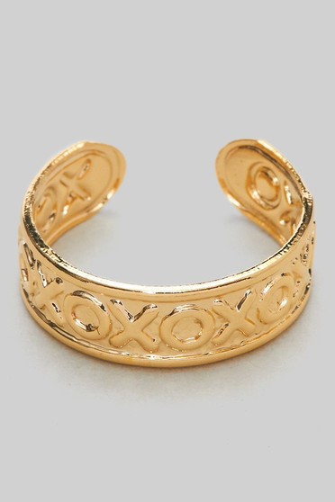 Engraved Xoxo Toe Ring