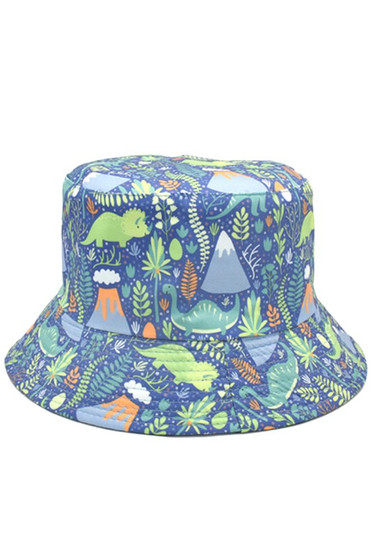 Dino Nature Print Bucket Hat