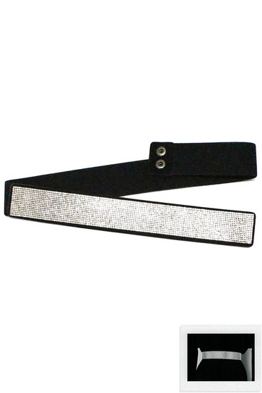 Rhinestone Pave Fashion Belt