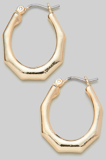 Solid Geo Hoop Earrings