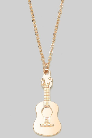 Guitar Pendant Necklace - #HN4990