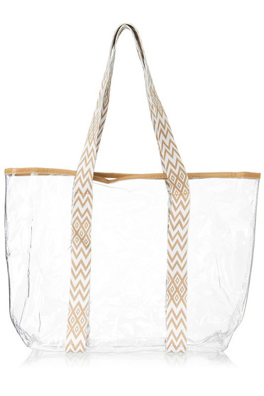 Aztec Strap Transparent Tote Bag - #MB0193
