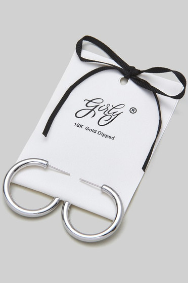 18K Gold Dipped Open Hoop Earrings