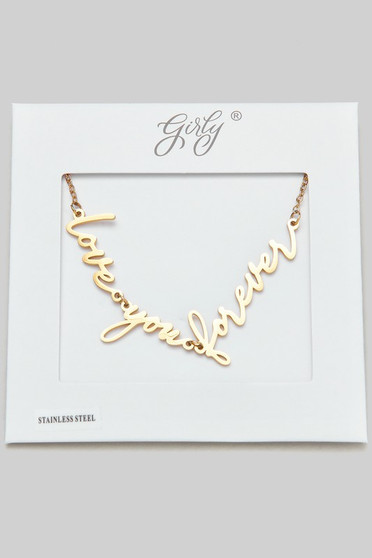 Love You Forever Pendant Necklace