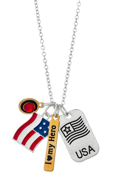 4Th Of July Necklaces. - #15661LSI-0