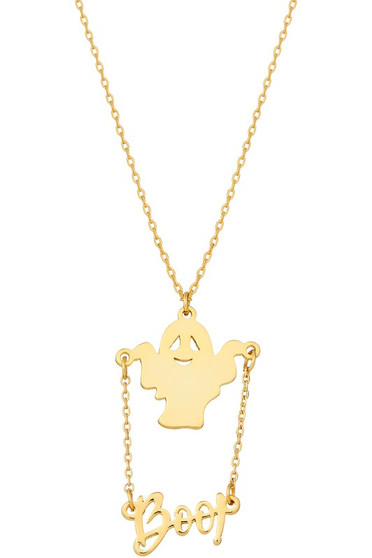 Halloween Ghost Pendant Necklace - #DNB609-0