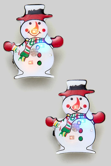 Snowman Light Up Earrings