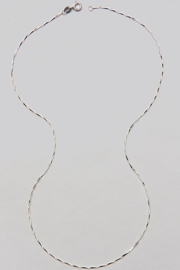 Silver Chain Necklace - #GN8171-0