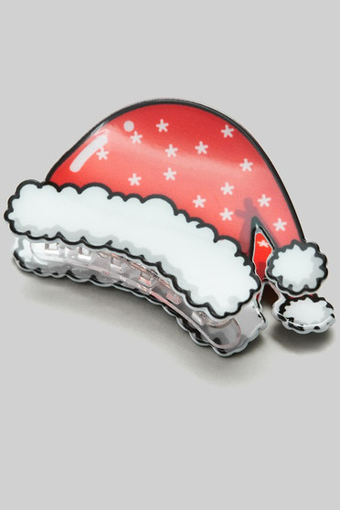 Christmas Hat Jaw Hair Clip