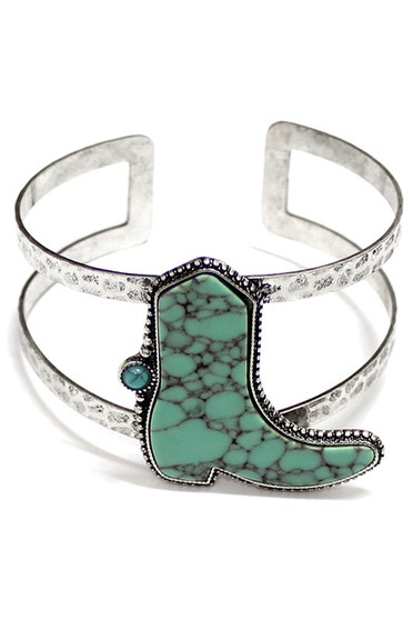 Turquoise Boot Cuff Bracelet