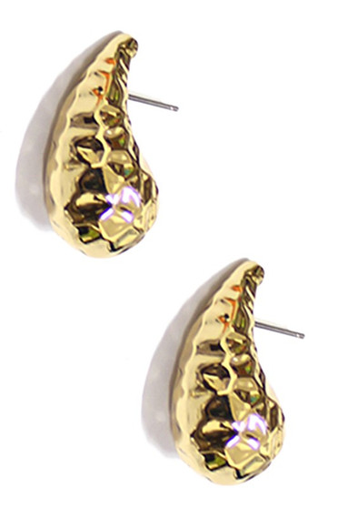 Textured Teardrop Earrings - #KE21818
