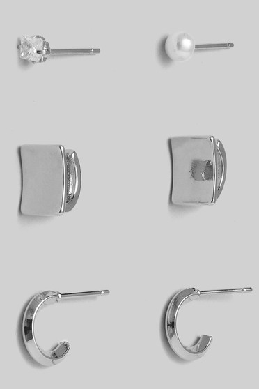 Three Piece Mini Earring Set - #GE9580