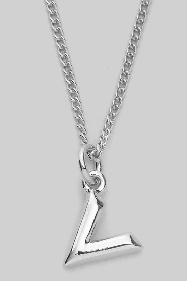 Dainty Brass V Pendant Necklace