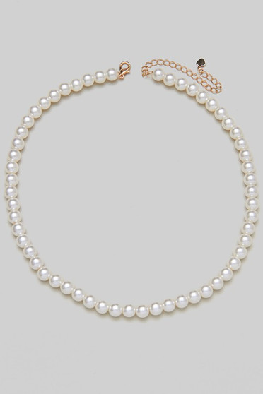 Faux Pearl Beaded Necklace - #KN19522