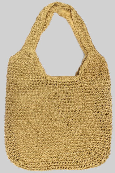 Woven Paper Shoulder Bag
