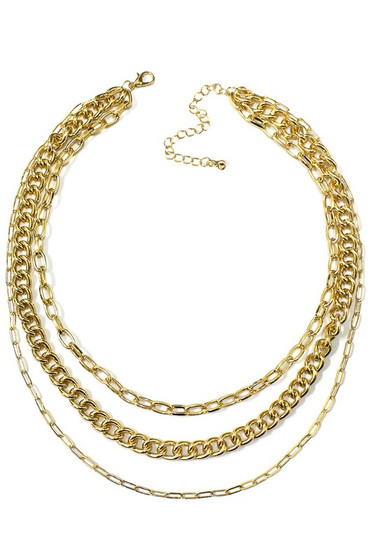Layered Chain Necklace. - #KN9785