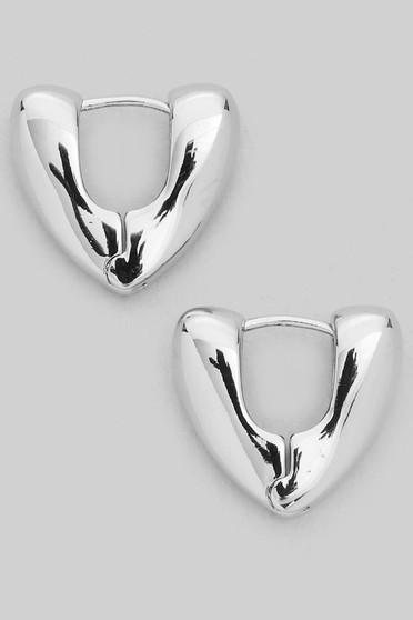 V Shaped Brass Huggies