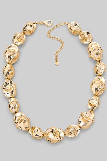 Swirl Multi Size Nugget Necklace