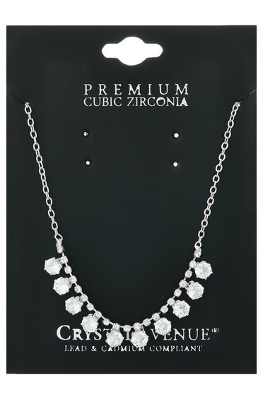 Cz Bib Bridal Necklace