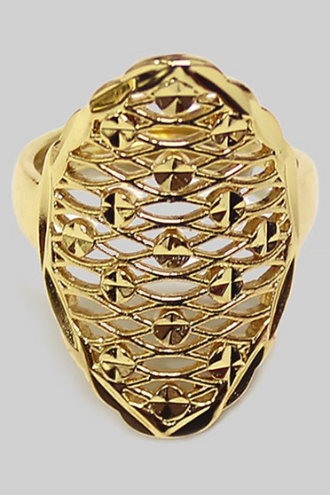 Metal Net Statement Ring