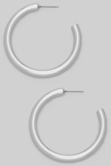 Tube Open Hoop Earrings  - #YE0008