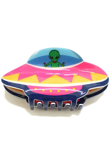 Acrylic Ufo Alien Hair Clip