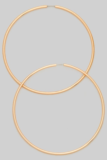 Thin Hoop Earrings  - #YE0013
