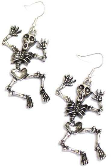 Spooky Skeleton Dangle Earrings