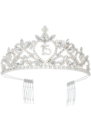 Sweet 15 Bday Rhinestone Taira Comb
