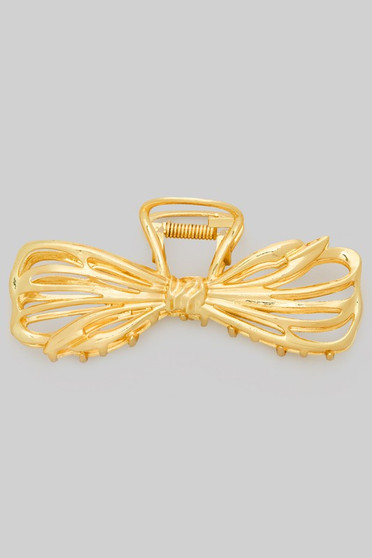 Metal Cut Out Bow Hair Clip