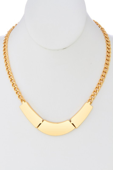 Geo Cut Chain Necklace