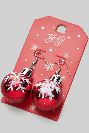 Snowflake Christmas Ornament Earrings