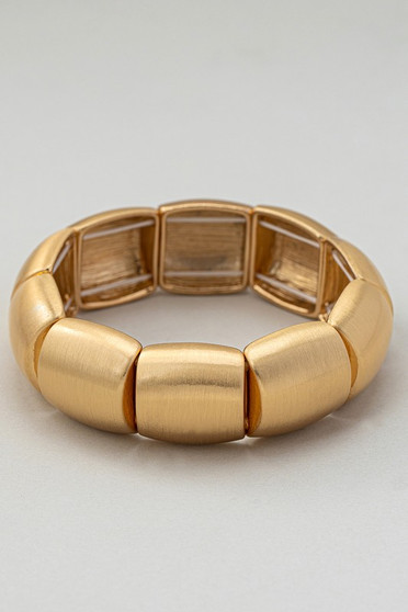 Brushed Stretch Sectioned Bracelet