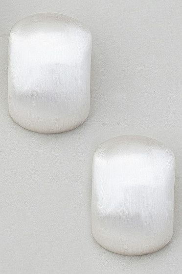 Brass Scoop Drop Earrings