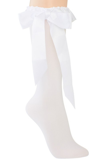 Long Socks With Satin Bow