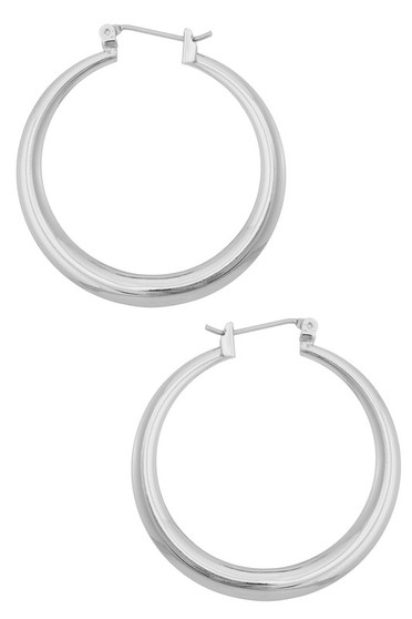 Brass Hollow Hoops.  - #HR536