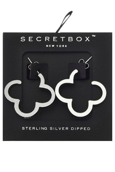 14 Karat Gold Clover Hoop Earrings