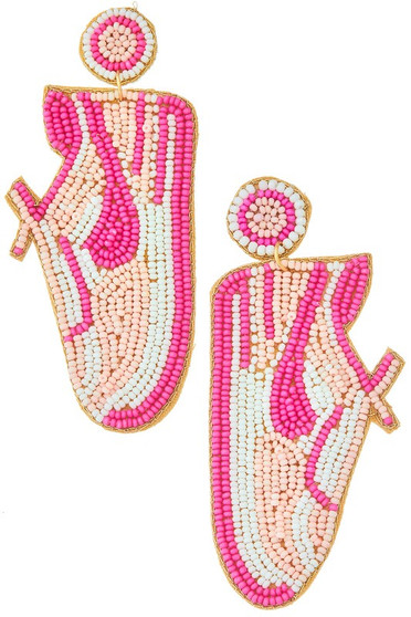 Beaded Sneakers Earrings - #13-4950-0