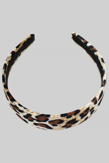 Suede Leopard Headband