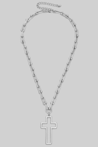 Cross Pendant U Chain Necklace