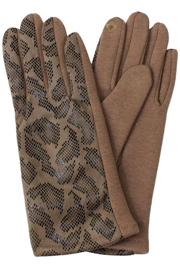Reptile Text Shiny Jersey Glove.