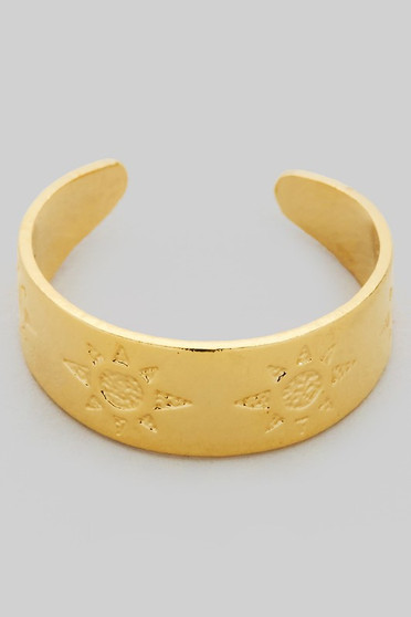 Sun Pressed Toe Ring