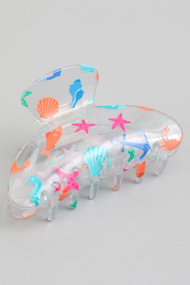 Acrylic Sea Life Themed Hair Clip