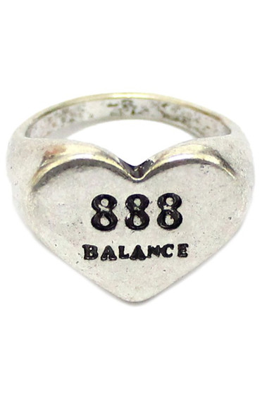 888 Balance Heart Ring