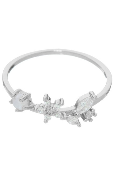 Delicate Pearl And Rhinestone Ring