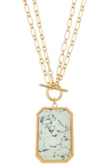 Sun Cloud Stone Pendant Necklace